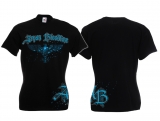 Frauen T-Shirt - Aryan Bloodline - Motiv 1 - schwarz/blau