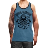 Muskelshirt/Tank Top - Used Look - Aryan Warrior - heather blau +++RAUSVERKAUF+++