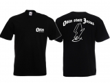 Frauen T-Shirt - Odin statt Jesus - Motiv 1 - schwarz