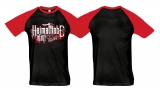 Raglan T-Shirt - Heimatliebe statt New World Order - schwarz/rot