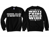 Pullover - Proud to be White - schwarz/weiß