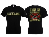 Frauen T-Shirt - Meine Fahne - Dixieland - Südstaaten