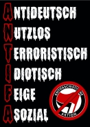 NUTZLOSE ANTIFA - Aufkleber Paket 50 Stück