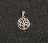 Silber Kettenanhänger - keltischer Baum - klein - 925 Sterlingsilber