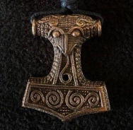 Halskette - Thors Hammer - Bronze - massiv