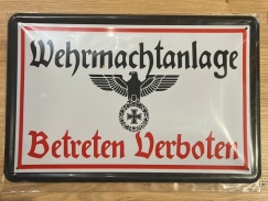 Blechschild - Wehrmachtanlage Reichsadler - Motiv 2 (389)