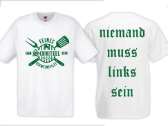 Frauen T-Shirt - Feines Schnitzel Schweinsfilet - weiß/grün