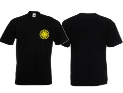 Frauen T-Shirt - Schwarze Sonne - gelb Motiv 2