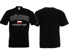 Frauen T-Shirt - College Stil Deutsches Reich - Thüringen