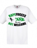 T-Hemd - Rapefugees not Welcome - weiß