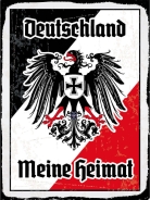 Blechschild - 12x18cm - Deutschland meine Heimat - Motiv 4