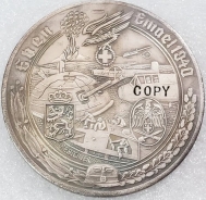 Medallie - Eben Emael 1940 - silbern - Sammleranfertigung