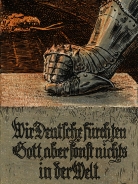 Holzschild - 12x18cm - Wir Deutsche fürchten Gott aber sonst nichts auf der Welt