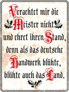 Holzschild - 30x40cm - Deutscher Handwerker