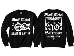 Pullover - Black Metal - Against Antifa - Motiv 2