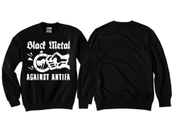 Pullover - Black Metal - Against Antifa - Motiv 1