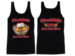 Muskelshirt/Tank Top - Bieraktivist - heben statt kleben - Motiv 1 - schwarz