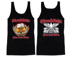 Muskelshirt/Tank Top - Bieraktivist - heben statt kleben - Motiv 2 - schwarz