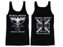 Muskelshirt/Tank Top - Black Metal - Gegen Antifa - Motiv 2