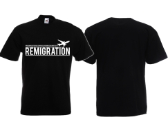 Frauen T-Shirt - Remigration - Die Heimat ruft! - schwarz