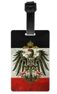 Gepäckanhänger - schwarz-weiß-rot - vintage mit Adler