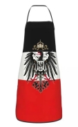 Kochschürze - schwarz-weiß-rot - mit Adler