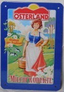 Blechschild - 18,4x12,4cm - Oosterland Milchprodukte - Qualität aus Tradition+++EINZELSTÜCK+++