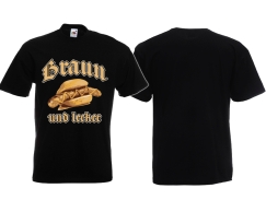 Frauen T-Shirt - Braun und Lecker - Frontdruck
