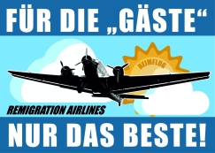 Remigration Airlines - Aufkleber Paket 10 Stück