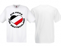 T-Hemd - Ein Herz für Deutschland - weiß