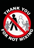 Thank You For Not Mixing - Aufkleber Paket 10 Stück