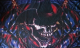 Fahne - Südstaaten Skull Cowboy