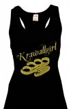 Frauen Top - Krawallgirl - schwarz/gold