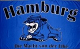 Fahne - Hamburg - Die Macht von der Elbe - Bulldogge