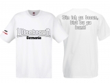 T-Hemd - Ultrabraun - bin ich zu braun - bist du zu bunt - weiß