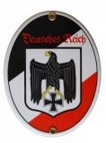Emailleschild - Deutsches Reich - Oval