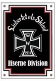 Emailleschild - Eiserne Division