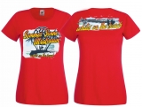 Frauen T-Shirt - Sommer - Sonne - Ultrabaun - rot