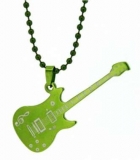Halskette - Gitarre - grün