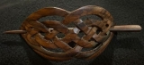 Haarspange - keltisch - Holz