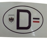 PVC Autoaufkleber - D - Deutschland mit Reichsadler