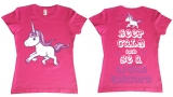 Frauen T-shirt - Aryan Unicorn - Motiv2 - pink