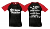 Raglan T-Shirt - Division Deutschland - mit Spruch - schwarz/rot