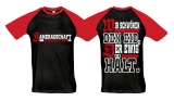 Raglan T-Shirt - Kameradschaft - Ist mehr als ein Wort - schwarz/rot