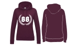 Frauen College Hoodie - 88 - burgundy