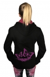 Druck18 Premium - Frauen Kapuzenjacke - Love our Race - schwarz