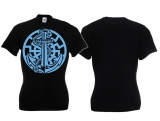 Frauen T-Shirt - Anker der Freiheit - schwarz/blau