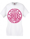 Frauen T-Shirt - Anker der Freiheit - weiß/rosa
