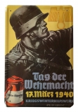 Blechschild - Tag der Wehrmacht 1940 - Kriegswinterhilfswerk - D35 (12)