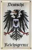 Blechschild - Deutsche Reichsgrenze - D11 (31)